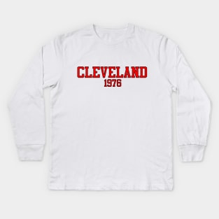 Cleveland 1976 Kids Long Sleeve T-Shirt